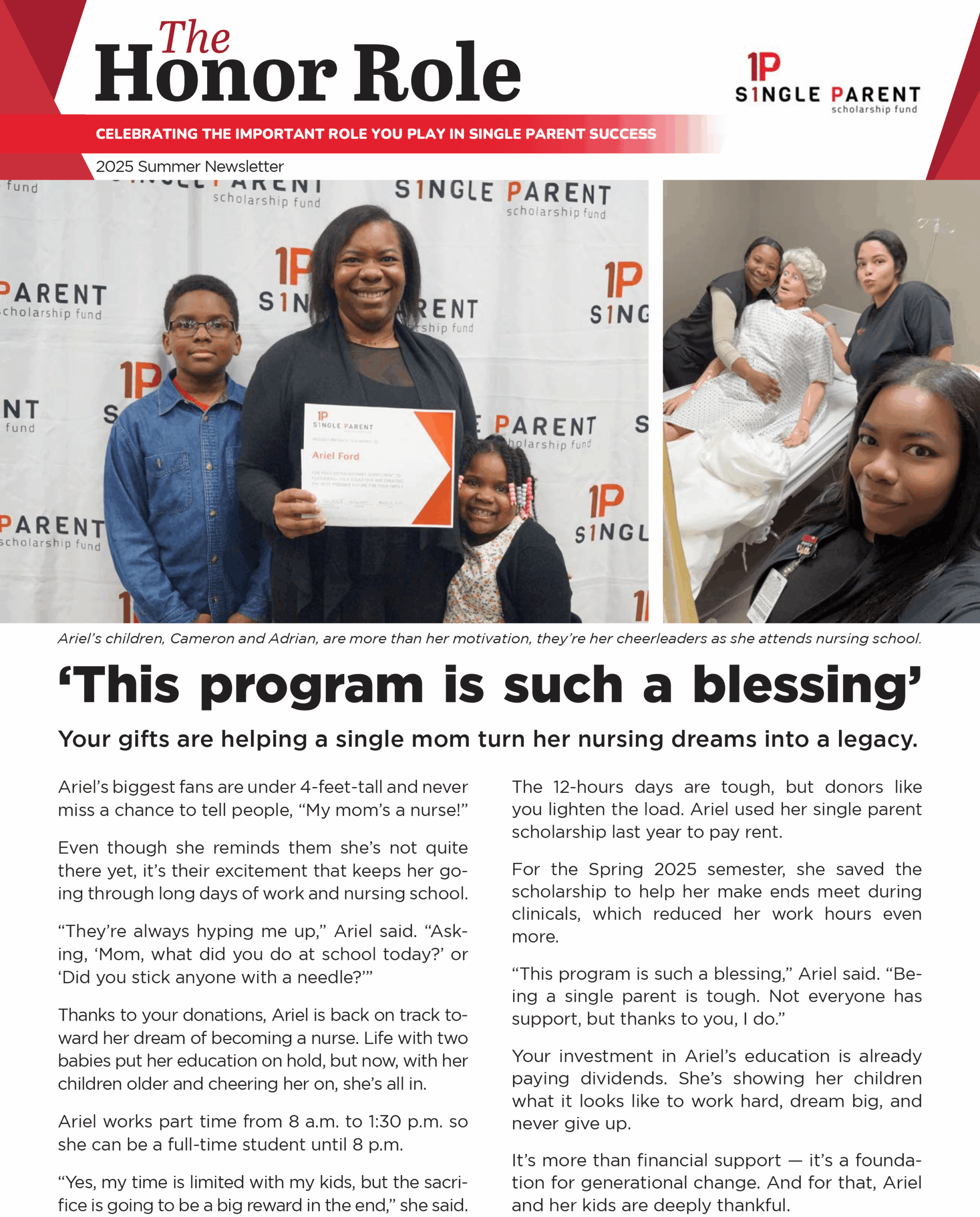 Newsletter Front Page