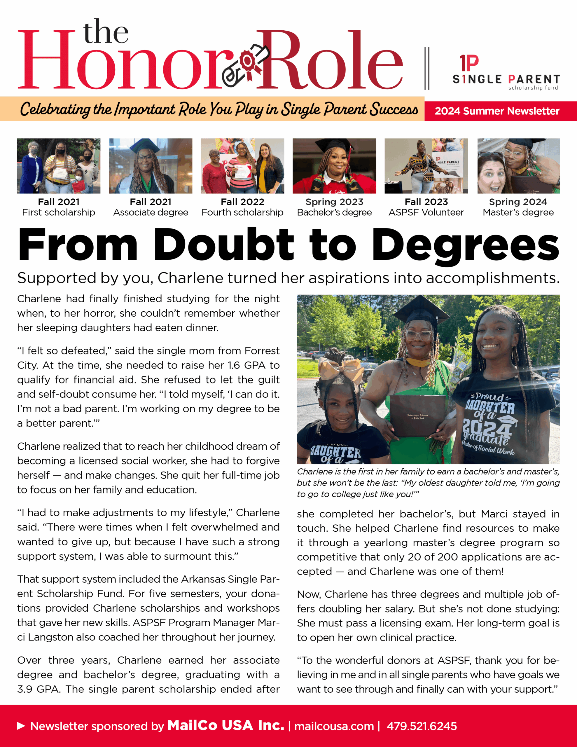 Newsletter Front Page