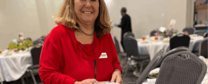 Helen Bumpass volunteers at the 2022 Single Parent Style Show
