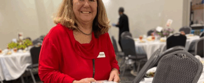 Helen Bumpass volunteers at the 2022 Single Parent Style Show