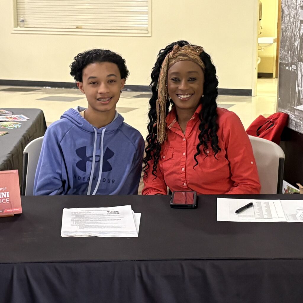LaShae Robinson and her son