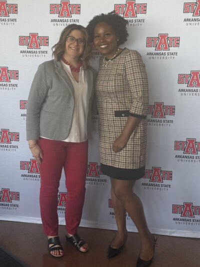 Jennifer Salo (Left) pictured with scholarship recipient Jamaica Walker (Right)