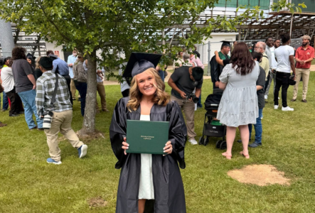 Kayla Coady With her undergraduate diploma