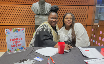 Andrea Franklin volunteering with Kayla