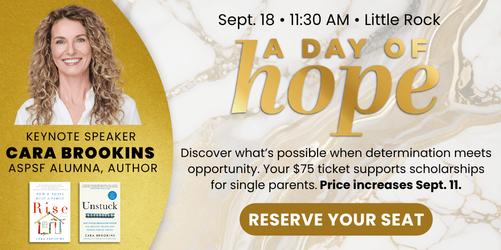 Reserse your seat now for A Day of Hope on Sept. 18 at 11:30 am in Little Rock.